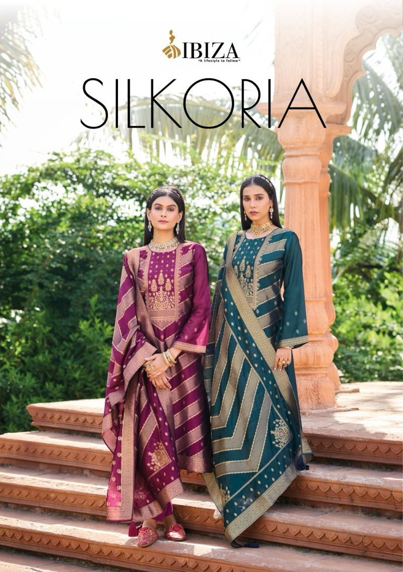Ibiza Silkoriya Banglory Silk Jacquard Salwar Kameez