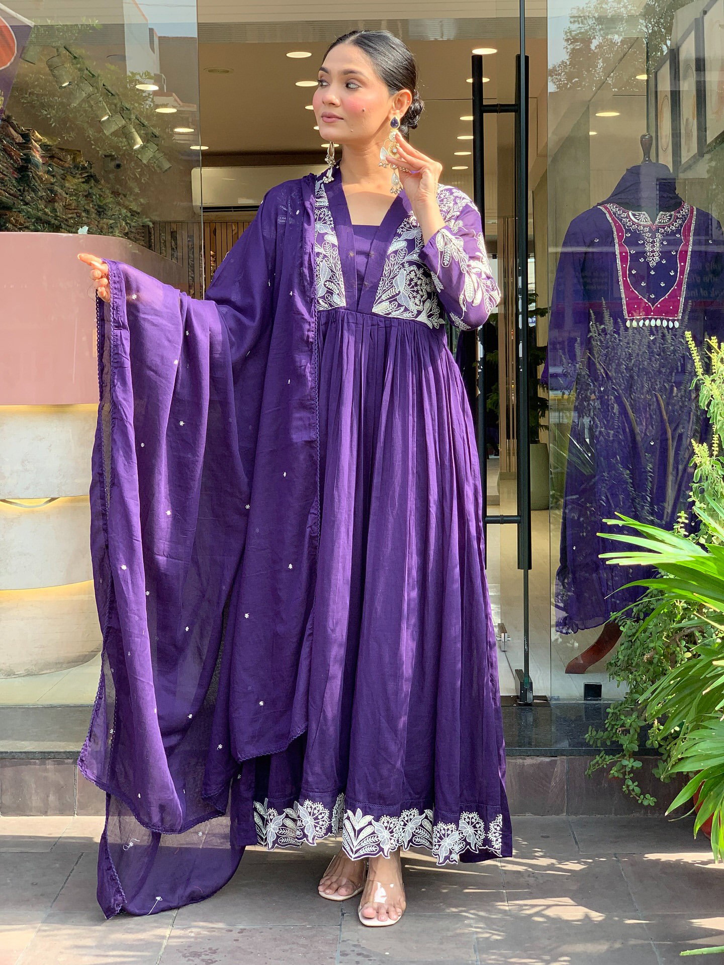 Shivyashvi 01 Roman Silk Embroidery Work Kurti Pant And Dupatta Collection