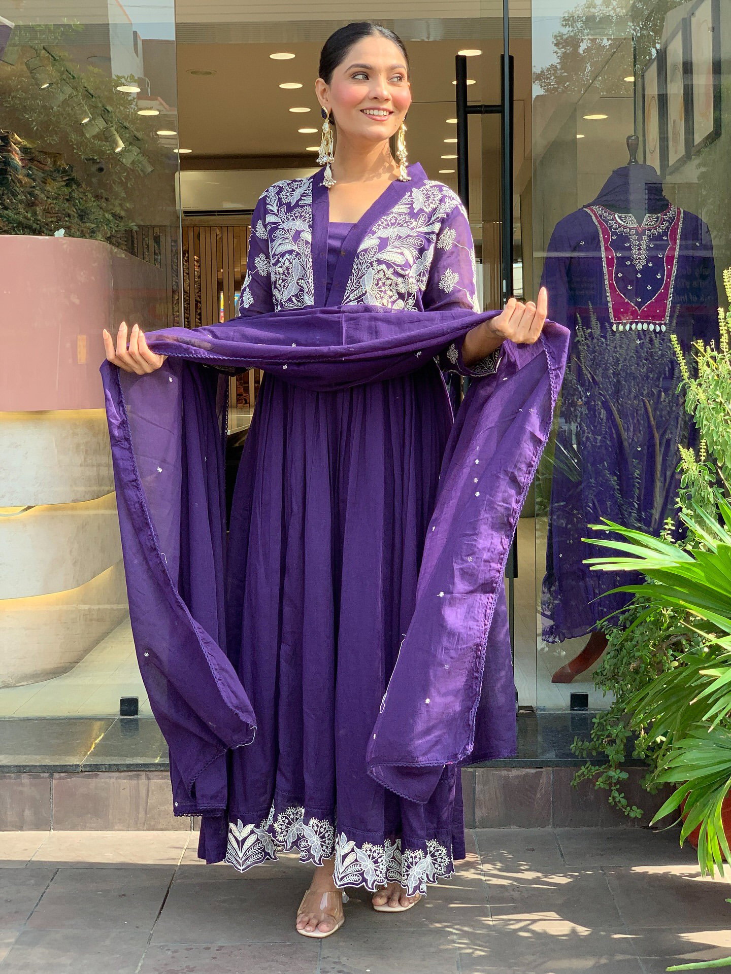 Shivyashvi 01 Roman Silk Embroidery Work Kurti Pant And Dupatta Collection