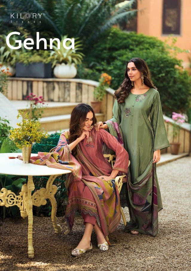 Kilory Gehna Modal Silk Digital Print Embroidery Salwar Kameez