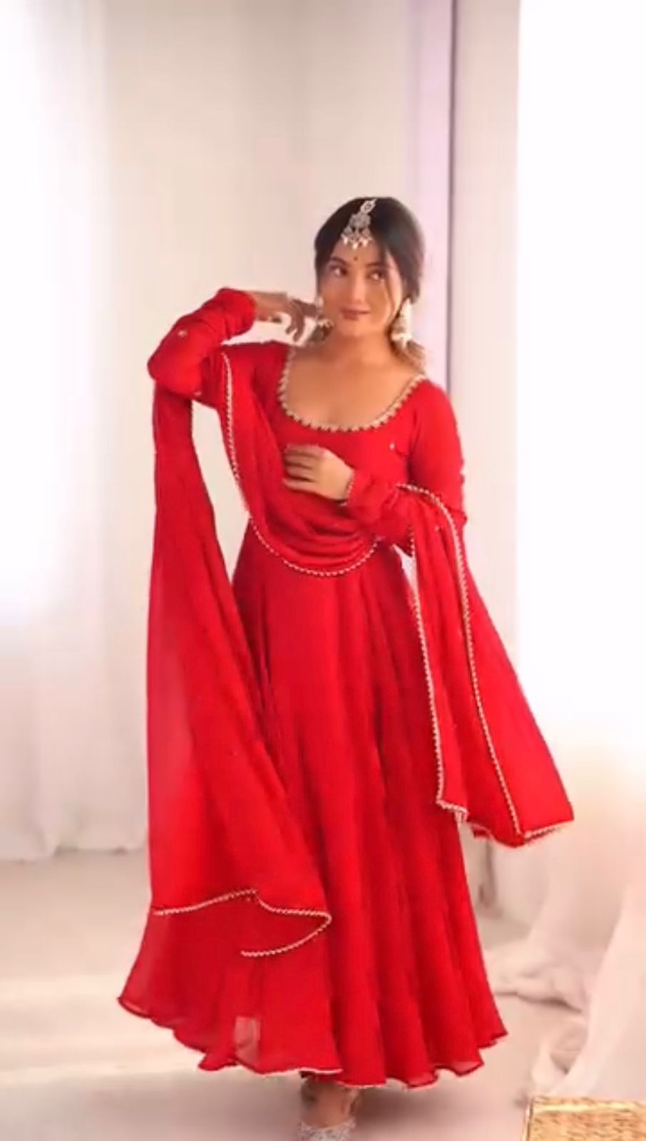 Glory KD 1527 Faux Georgette Designer Gown Set
