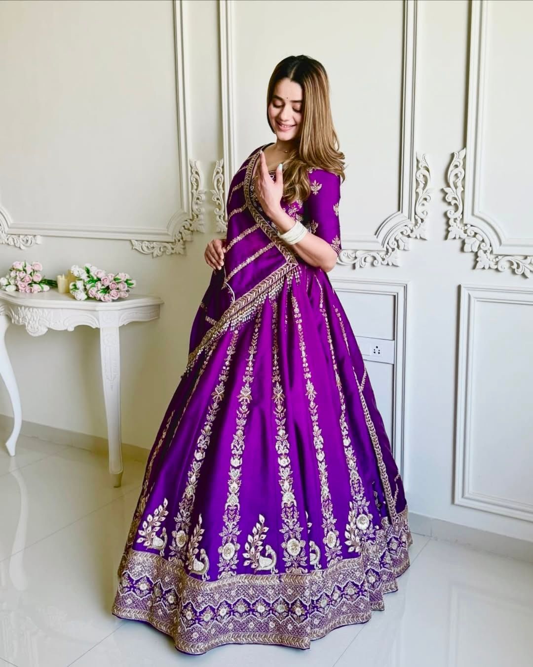 Glory QRC 387 Vichitra Silk Lehenga Choli Collection