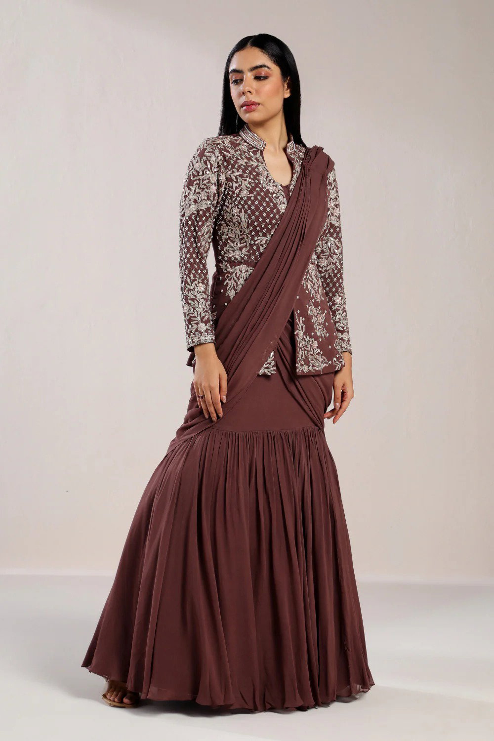 Bt 7135 Chinon Embroidery Worked Trending Party Wear Jacket Lehenga With Dupatta