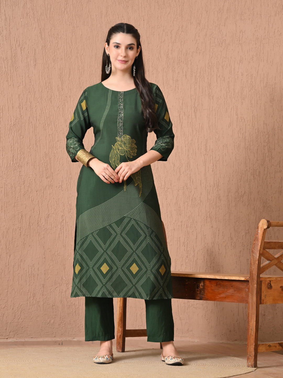 Hr 1203 Roman Digital Printed Kurti Bottom And Dupatta Collection