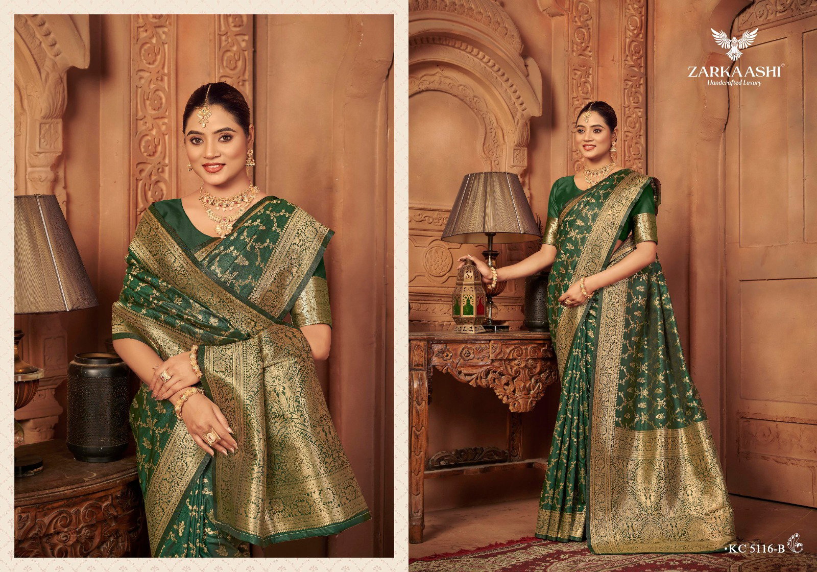 Zarkaashi Vishruti Vol 2 Katan Silk Traditional Wear Saree Collection