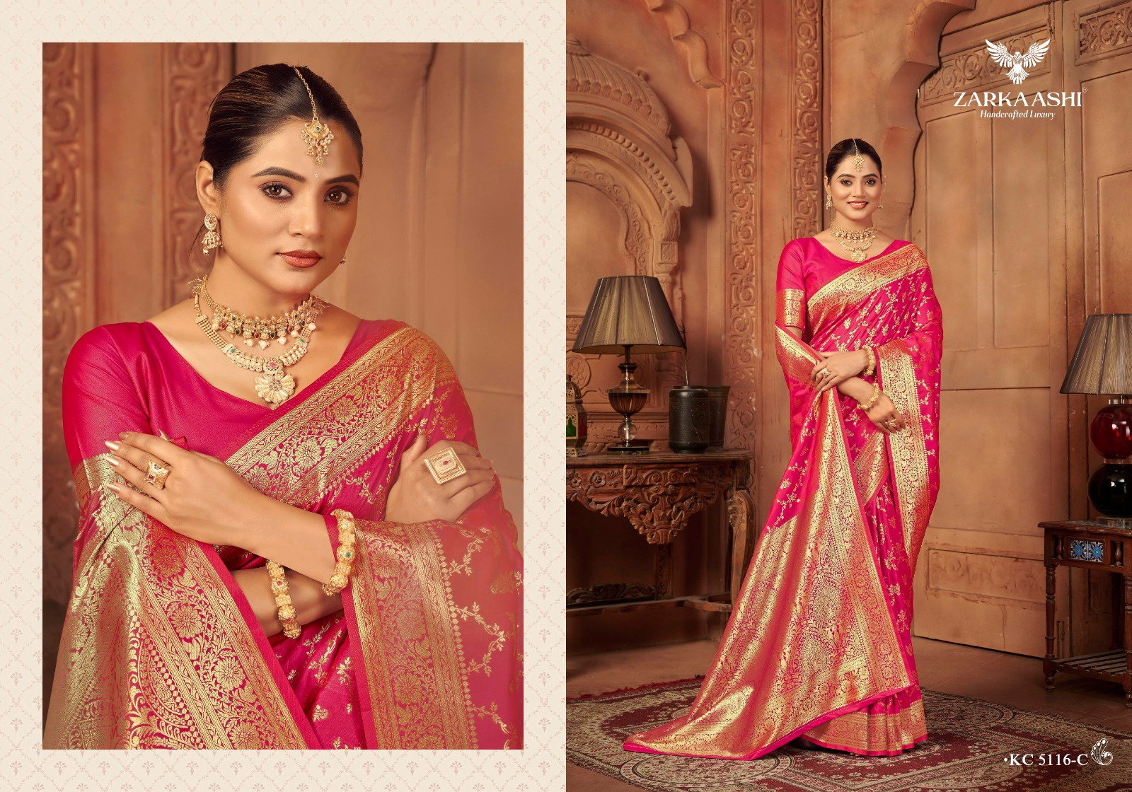 Zarkaashi Vishruti Vol 2 Katan Silk Traditional Wear Saree Collection