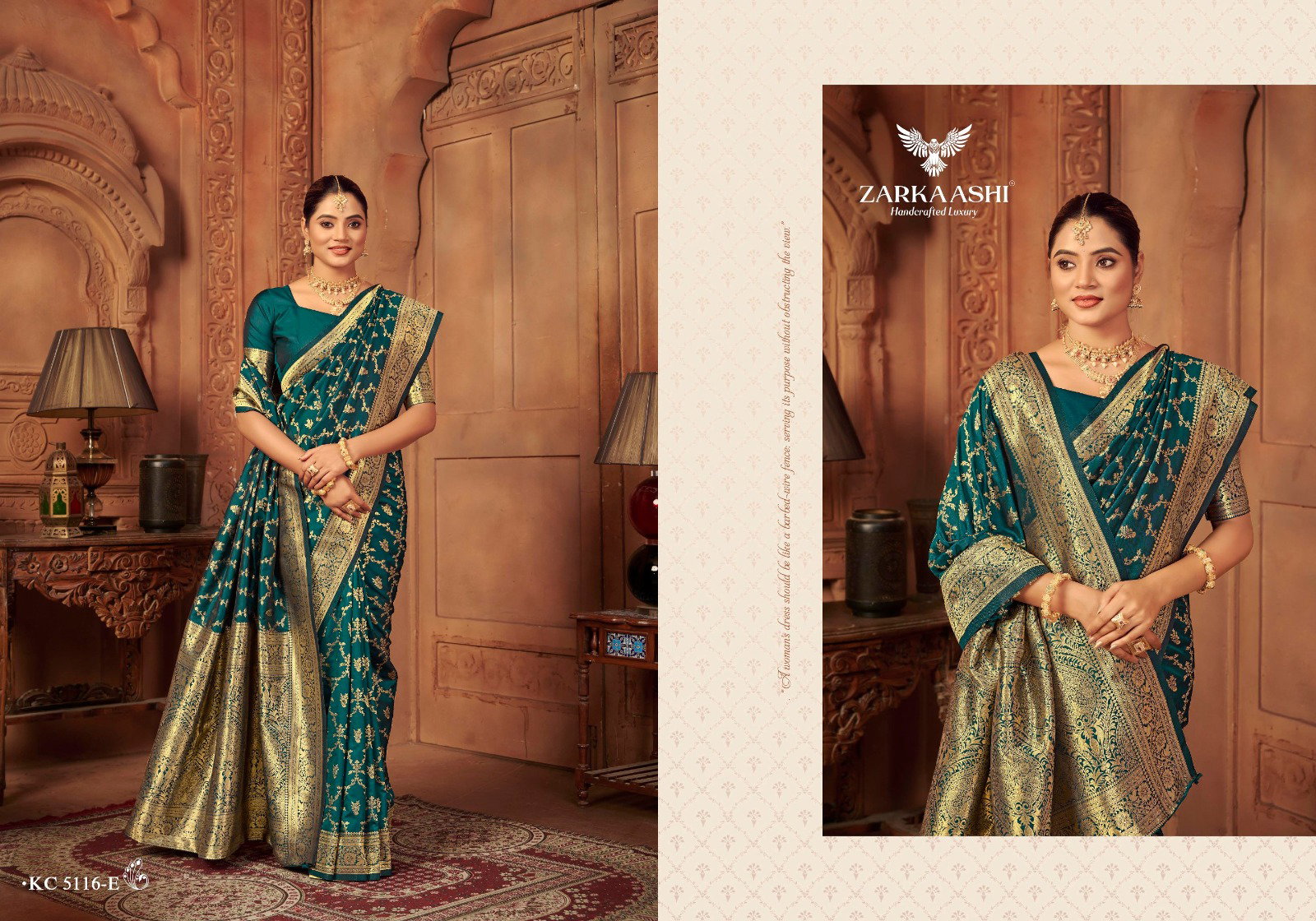 Zarkaashi Vishruti Vol 2 Katan Silk Traditional Wear Saree Collection