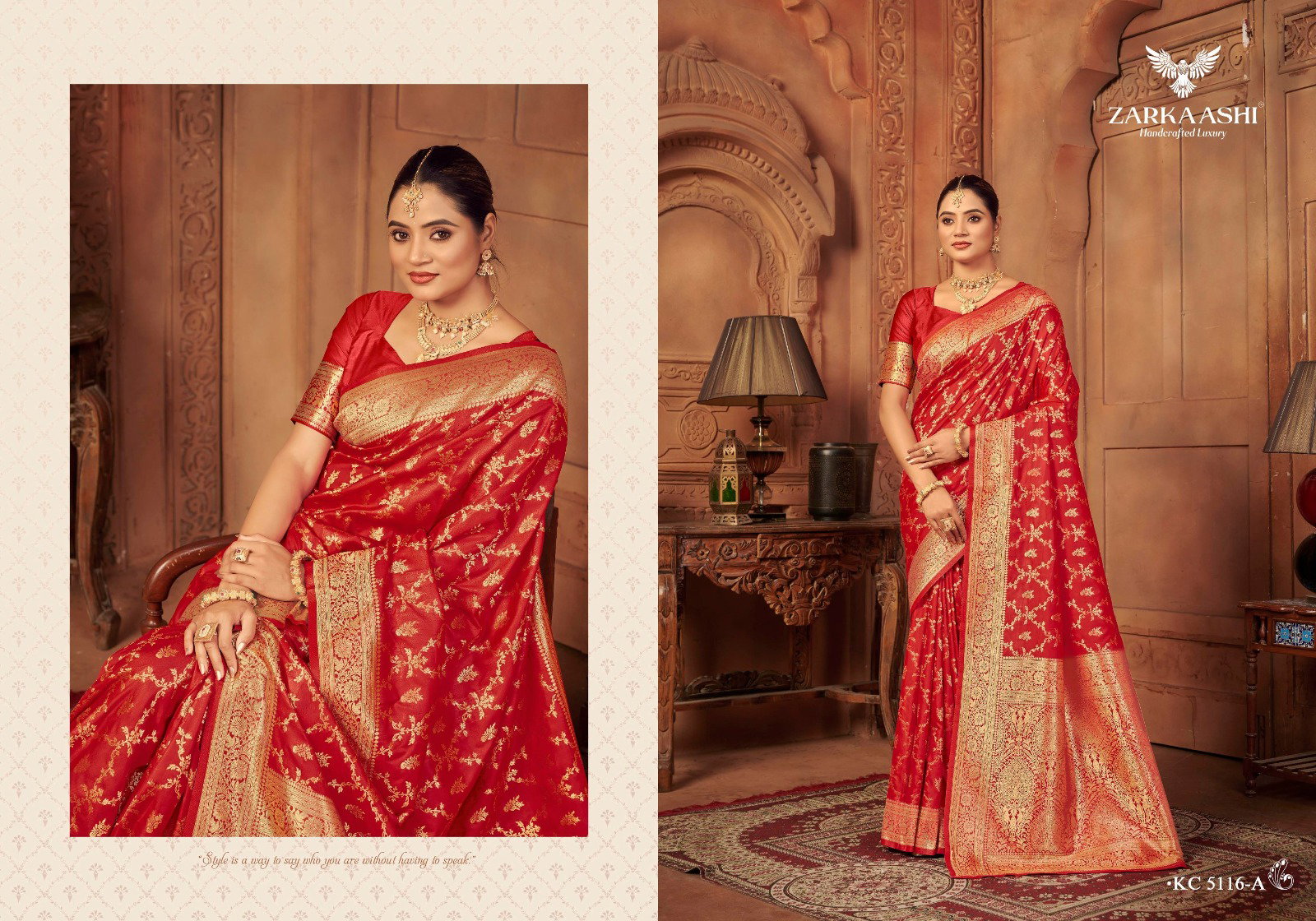 Zarkaashi Vishruti Vol 2 Katan Silk Traditional Wear Saree Collection