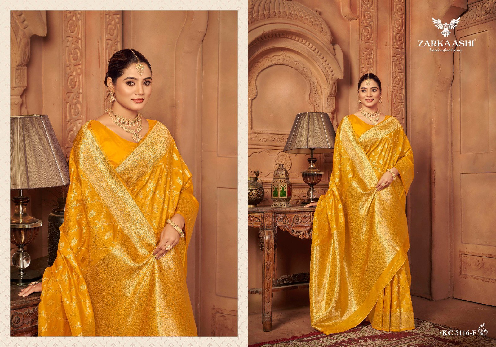 Zarkaashi Vishruti Vol 2 Katan Silk Traditional Wear Saree Collection