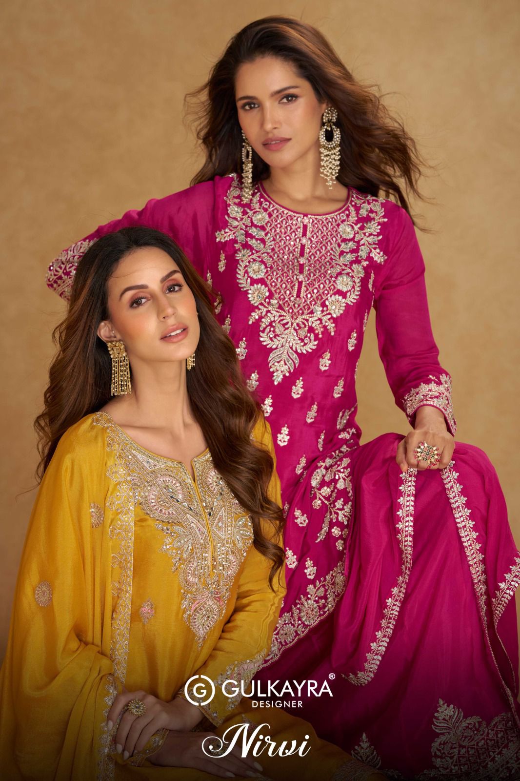 Gulkayra Nirvi Chinon Embroidery Work Designer Salwar Kameez