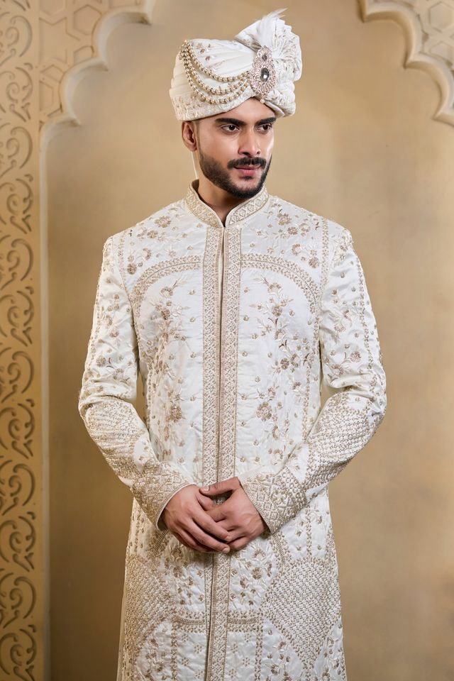 Swarg 5100 to 5104 Series Wedding Sherwani Kurta Design Collection 