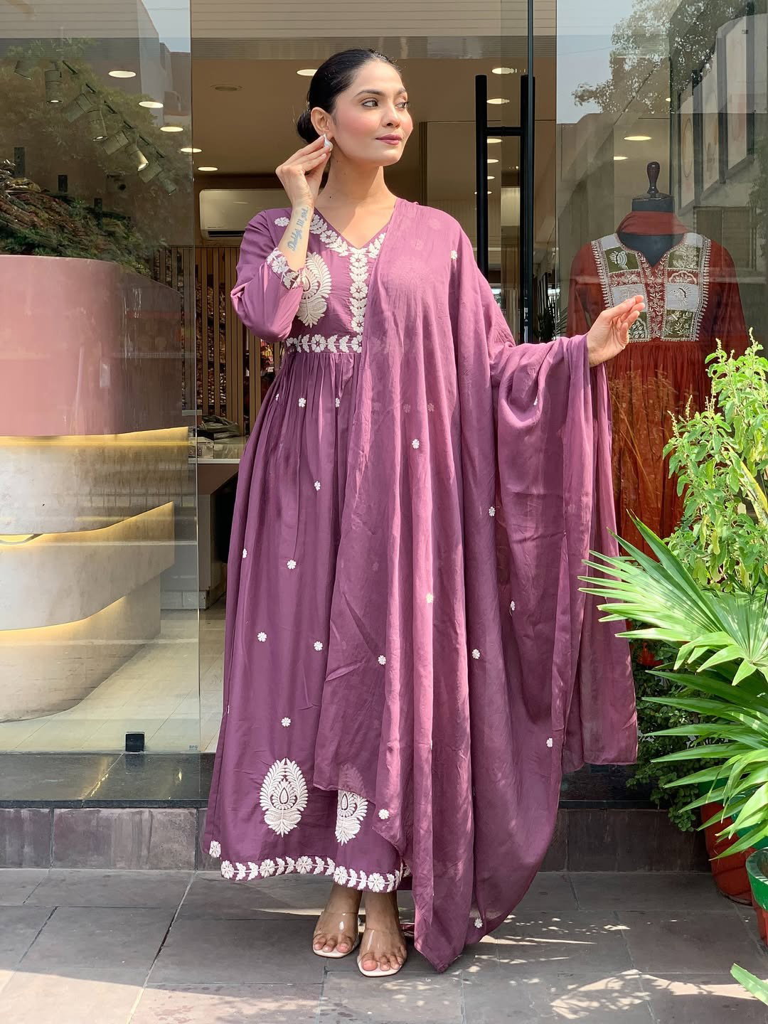 Shivzara 01 Chanderi Embroidery Work Top Bottom And Dupatta Collection