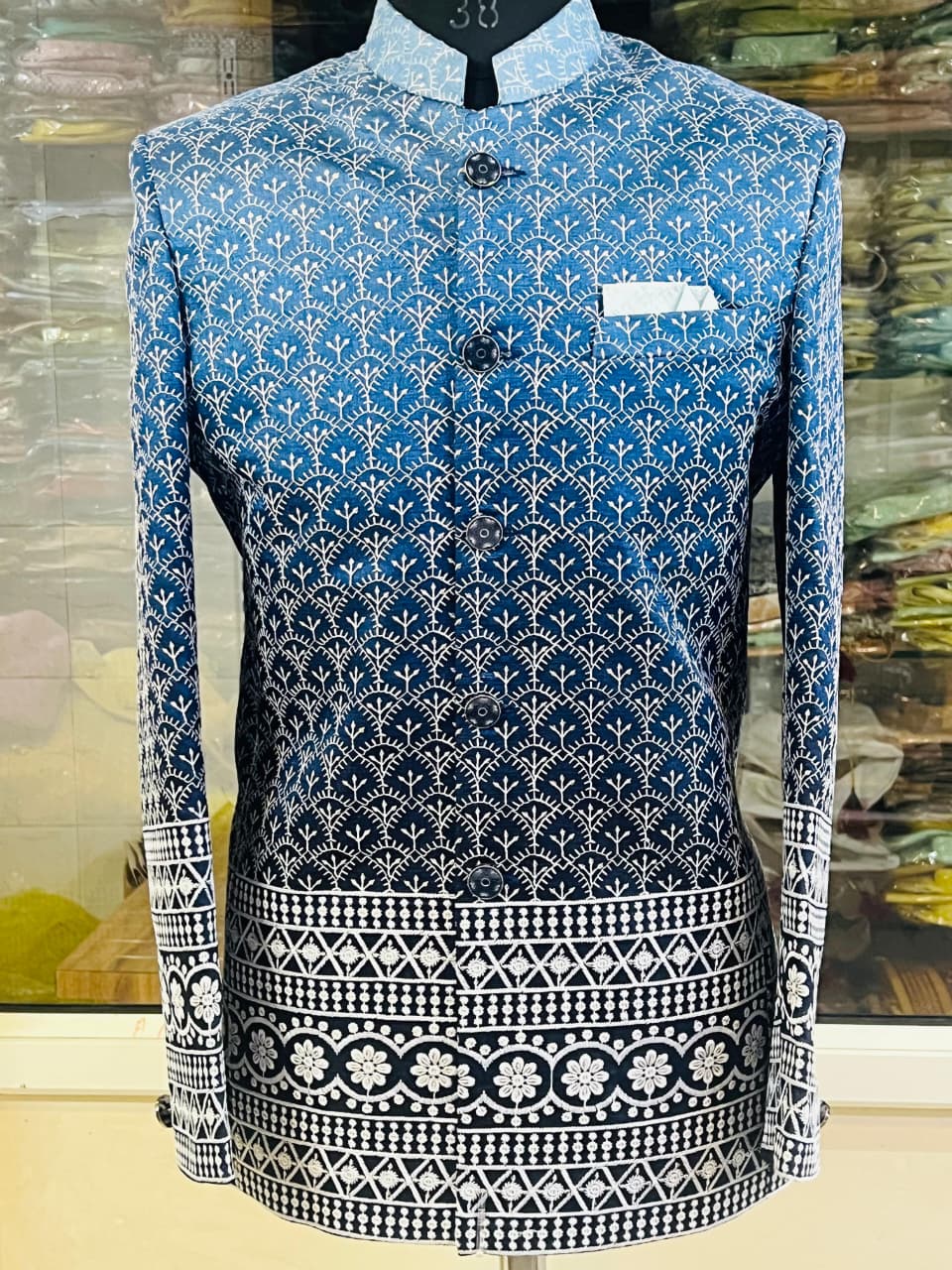 Lekha Mald Jodhpuri Jacquard Heavy Embroidery Wedding Wear 