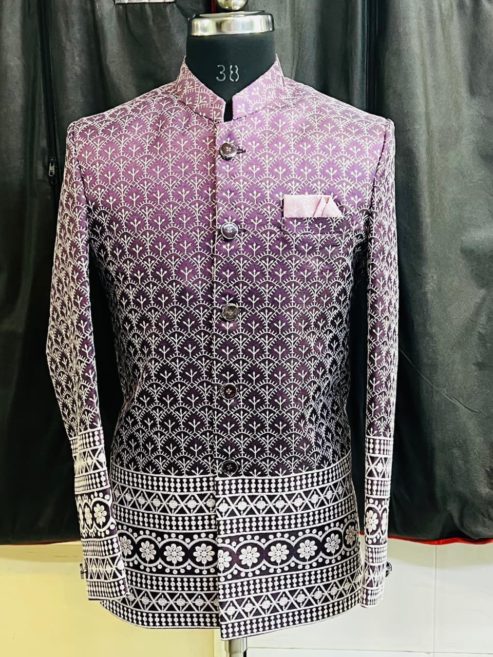 Lekha Mald Jodhpuri Jacquard Heavy Embroidery Wedding Wear 
