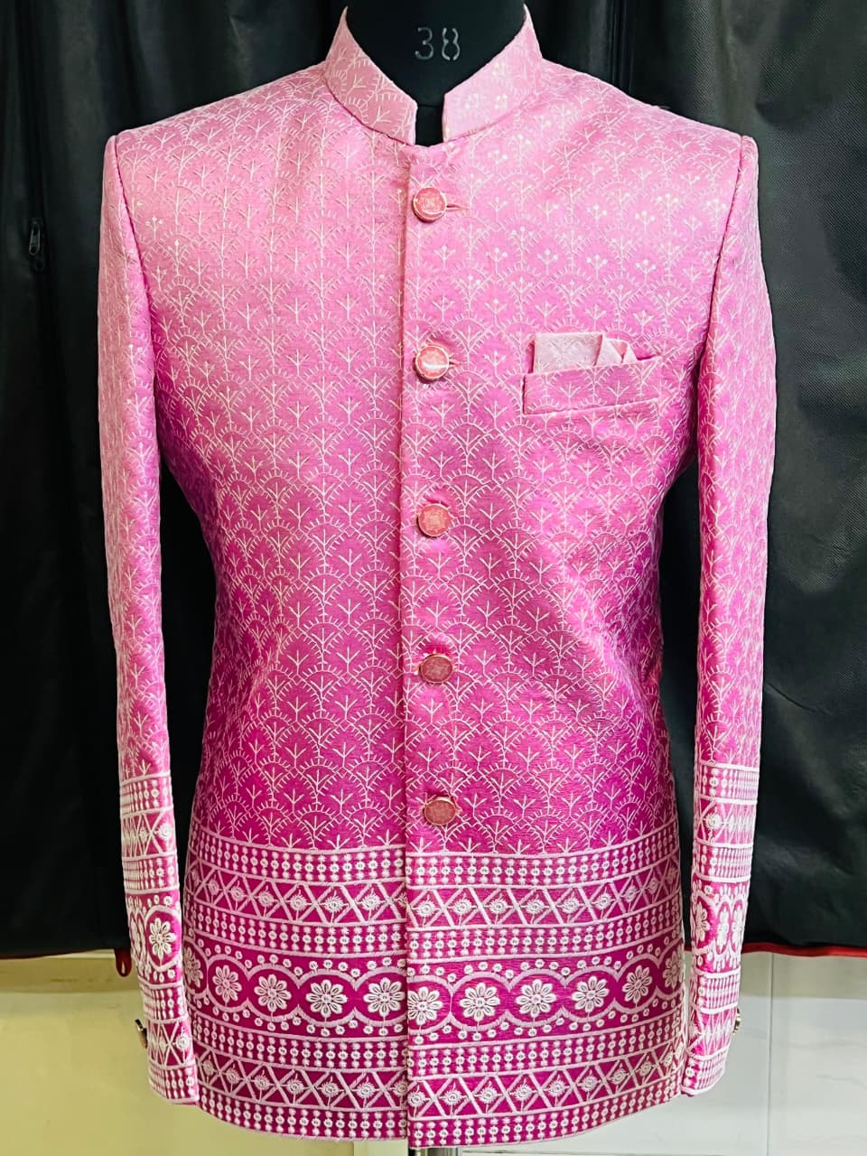 Lekha Mald Jodhpuri Jacquard Heavy Embroidery Wedding Wear 