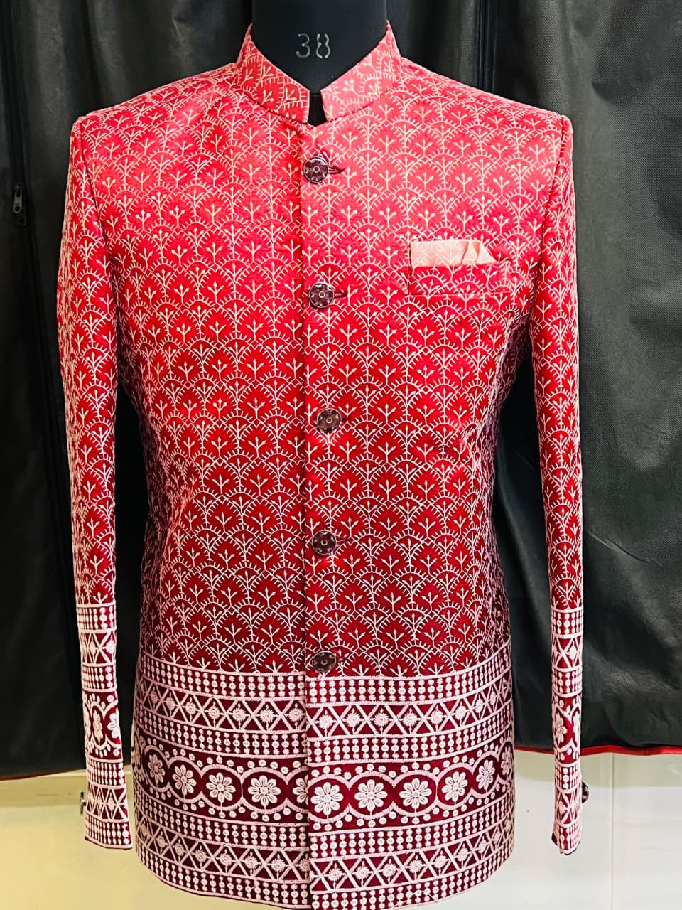 Lekha Mald Jodhpuri Jacquard Heavy Embroidery Wedding Wear 