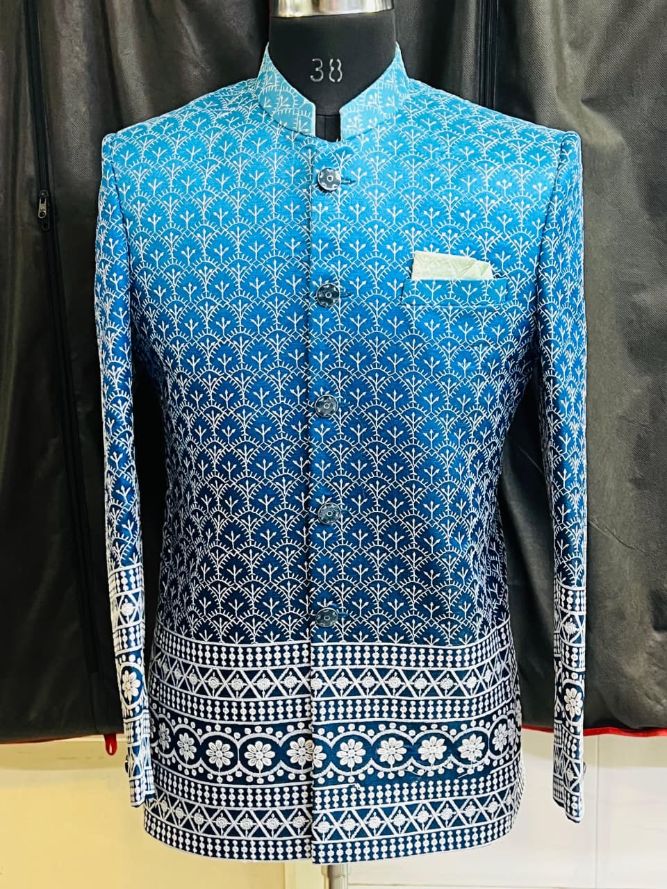 Lekha Mald Jodhpuri Jacquard Heavy Embroidery Wedding Wear 