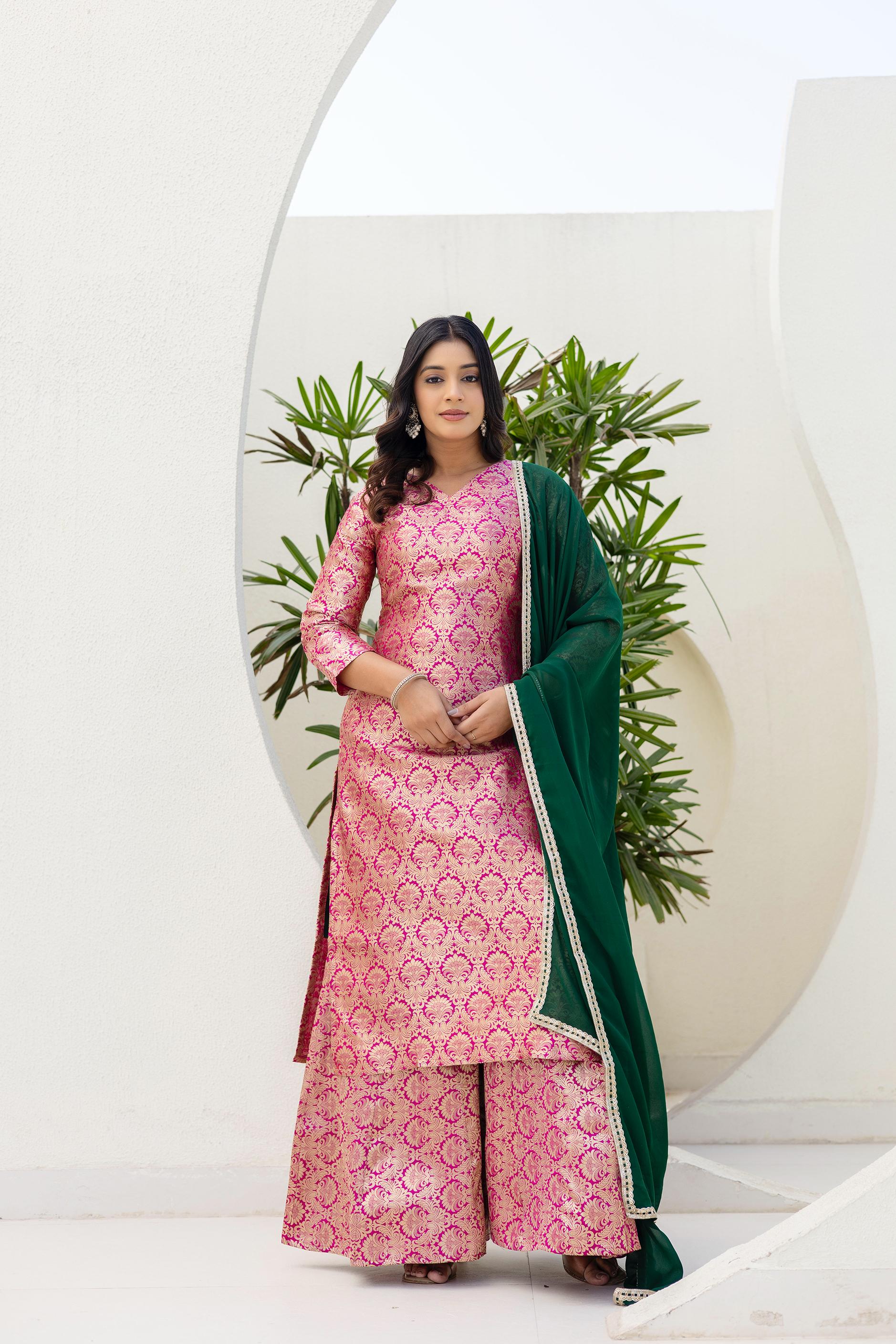 Dv Designer Dress 5154 Vol 1 Festival Viscose Jacquard Palazzo Kameez Collection 