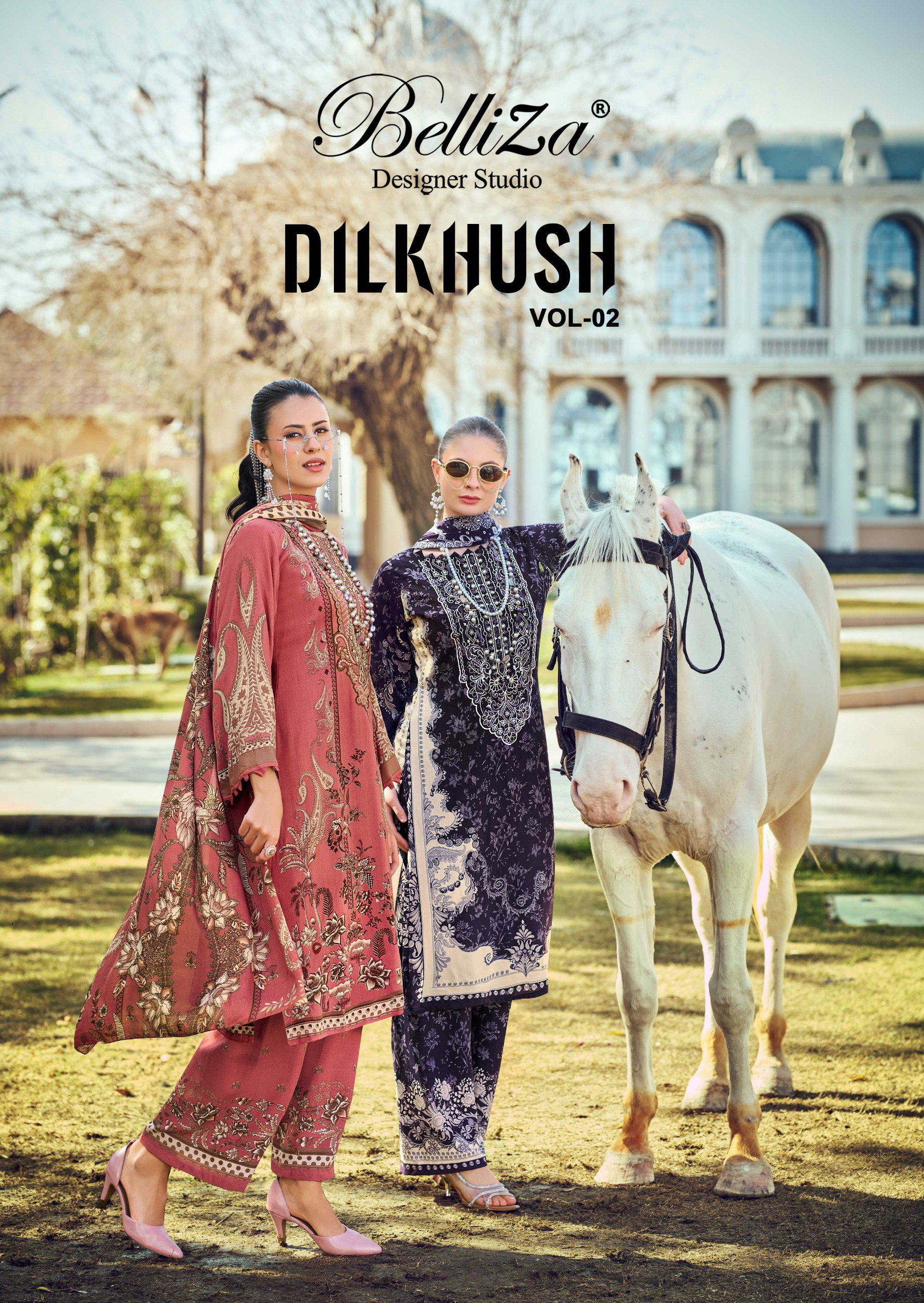 Belliza Dilkhush Vol 2 Viscose Rayon Digital Printed Dress Material Collection