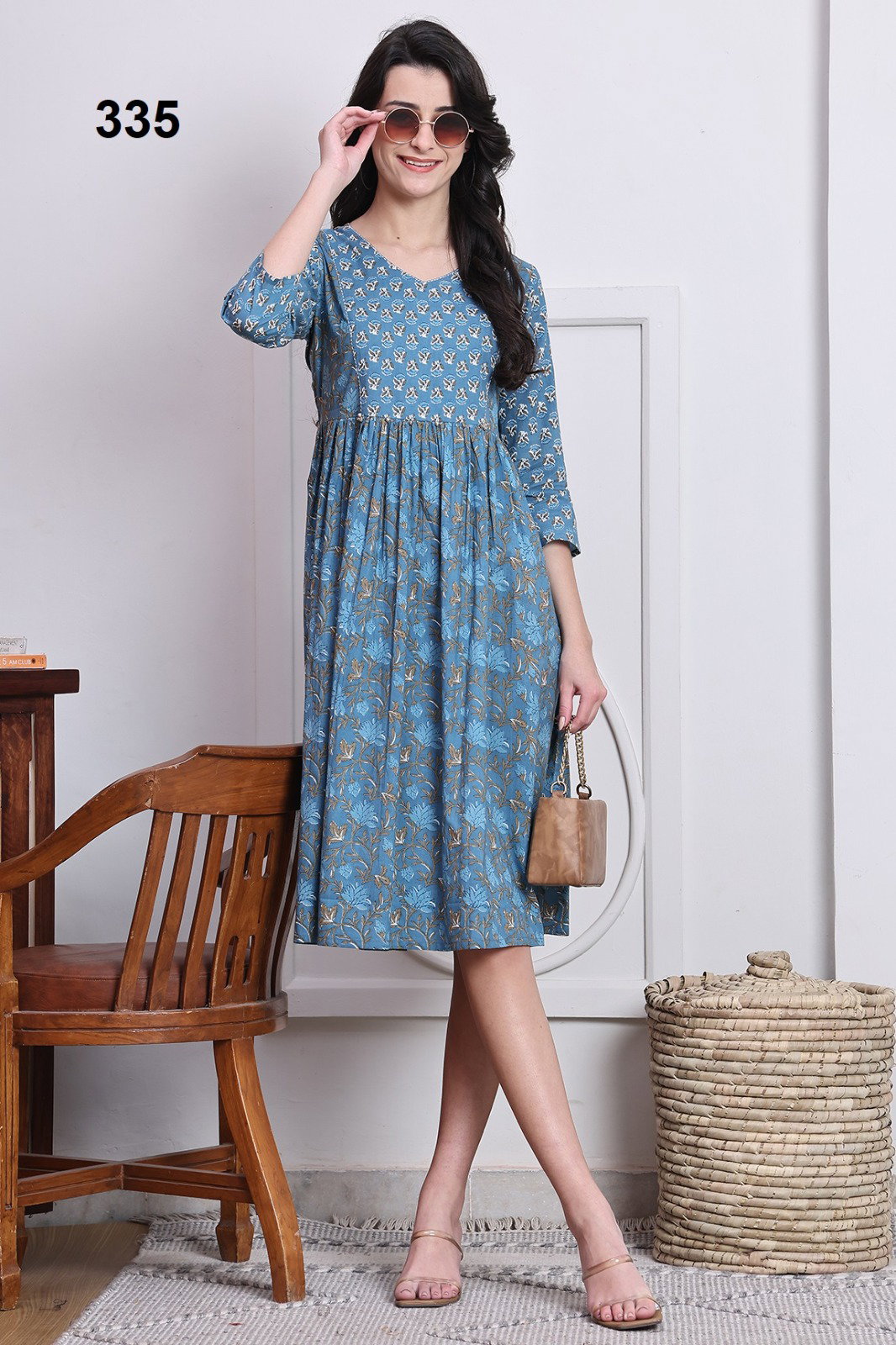 Lekha Nandini 05 Pure Cotton Printed Kurti Collection