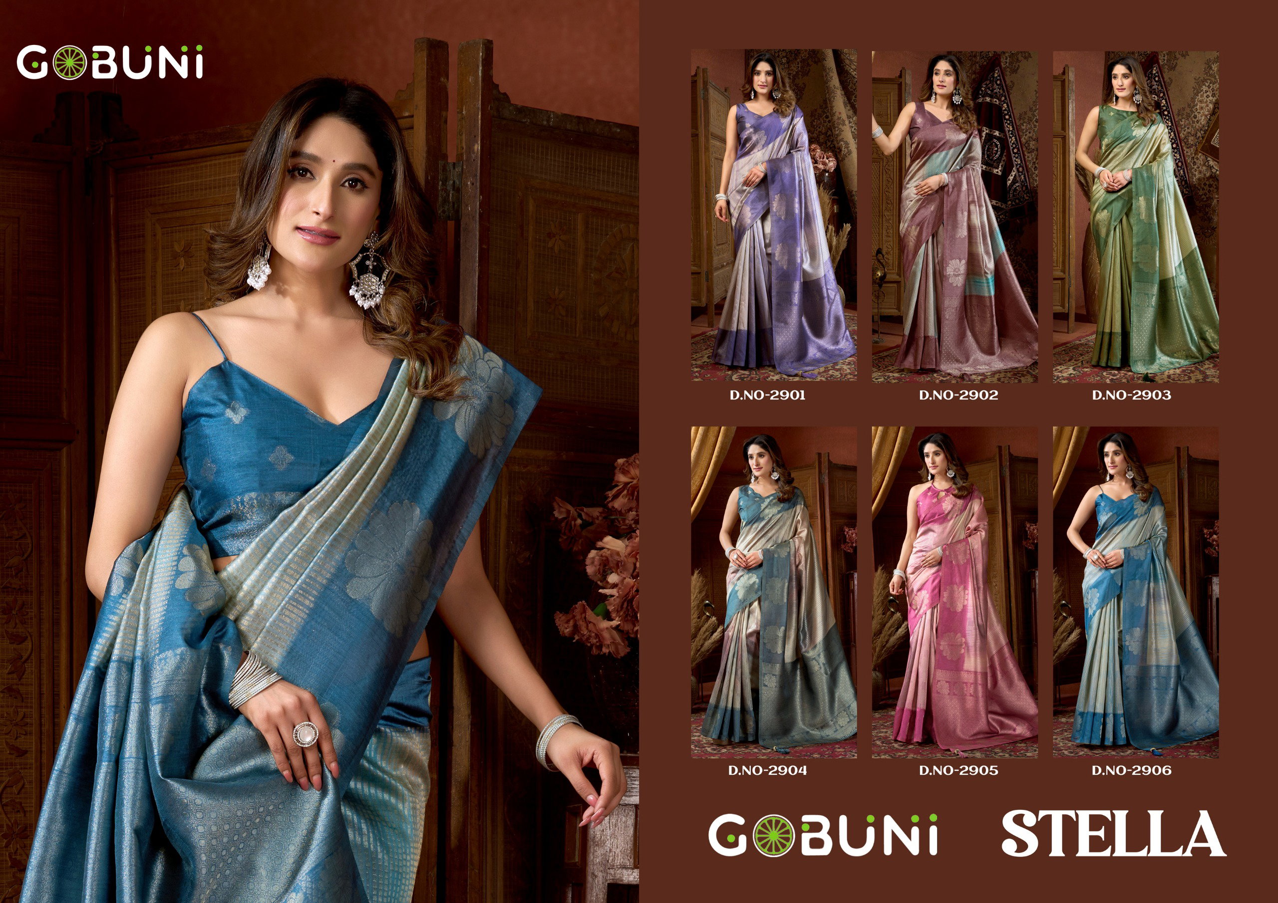 Gobuni Stella Soft Kota Silk Traditional Wear Saree Collection
