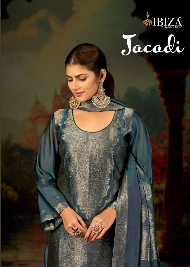 Ibiza Jacadi Banglory Silk With Handwork Salwar Kameez Collection