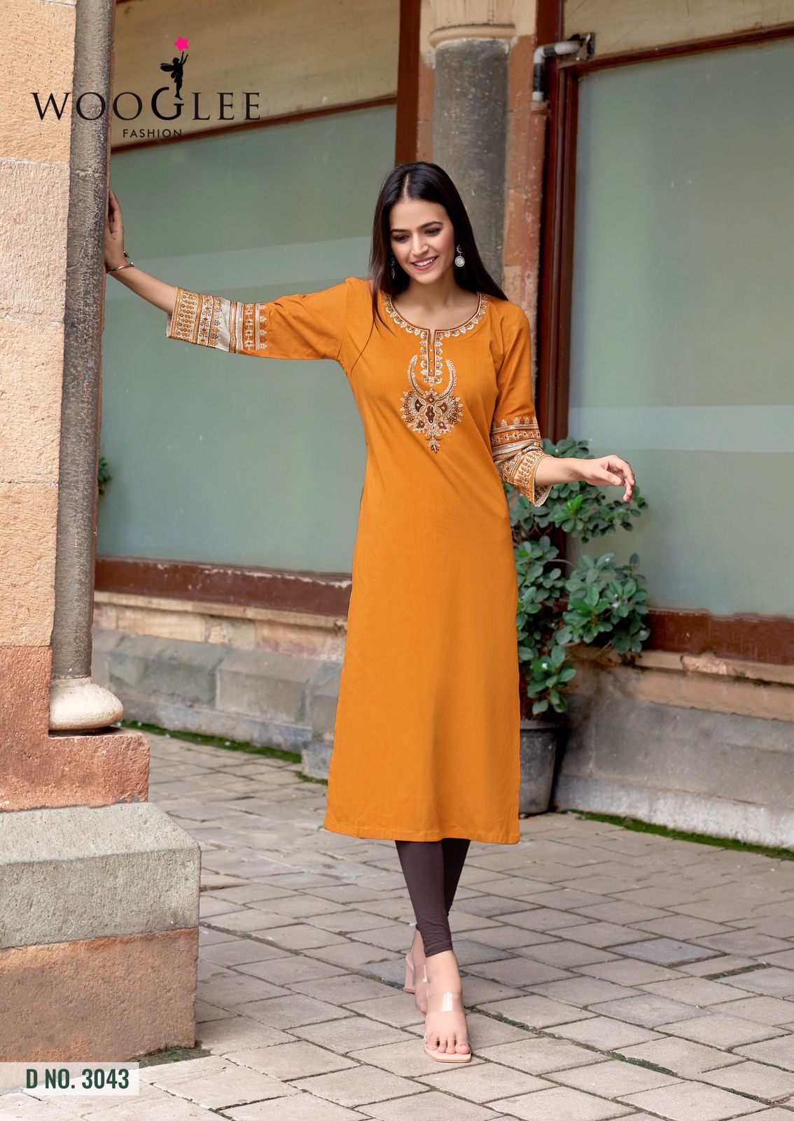 Wooglee Salonee Vol 9 Rayon Thread And Handwork Top Collection