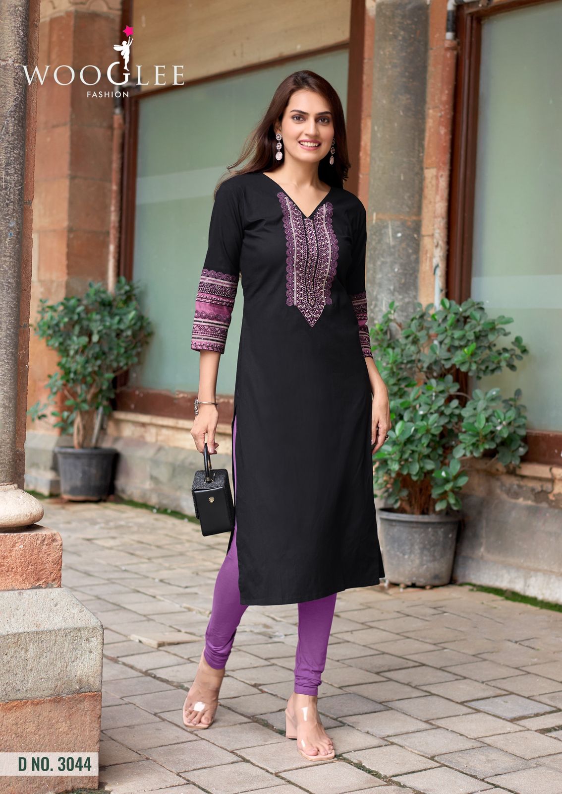 Wooglee Salonee Vol 9 Rayon Thread And Handwork Top Collection