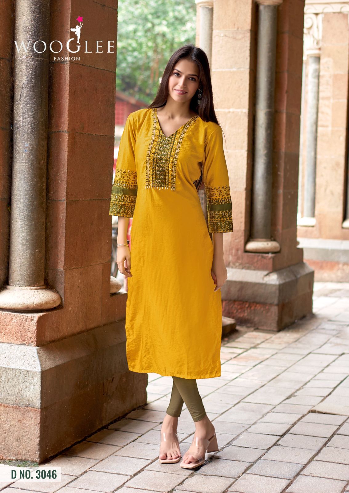 Wooglee Salonee Vol 9 Rayon Thread And Handwork Top Collection