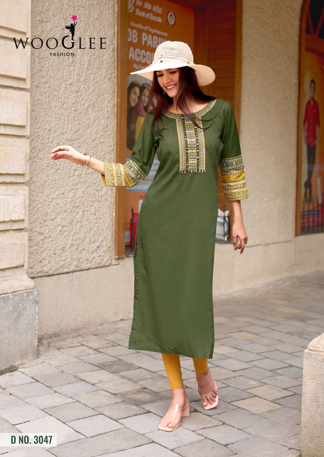 Wooglee Salonee Vol 9 Rayon Thread And Handwork Top Collection