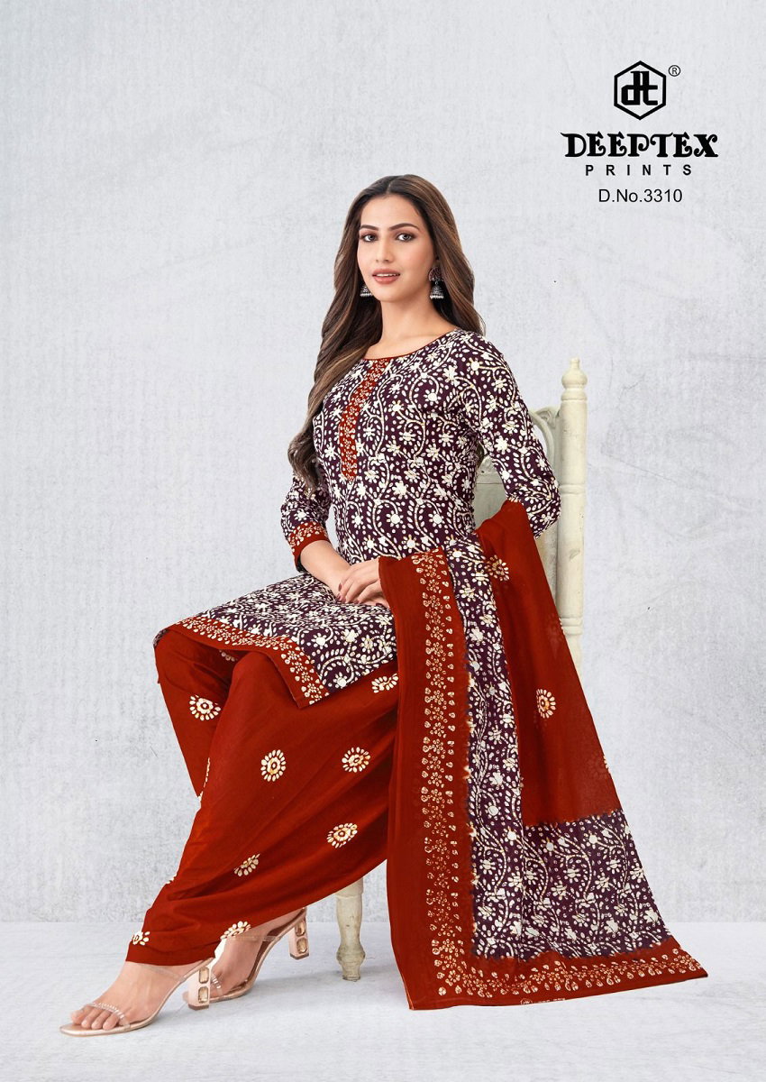 Deeptex Batik Plus Vol 33 Cotton Printed Fancy Dress Material Collection