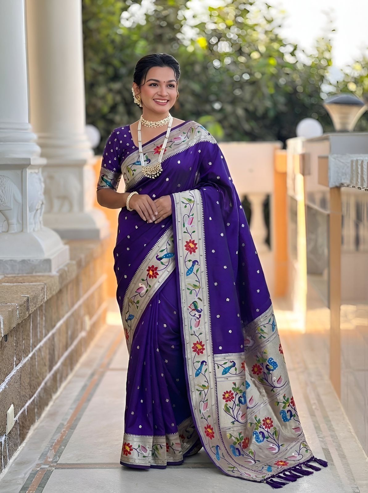 Lekha MN Lotus Paithani Vol 1 Paithani Silk Zari Weaving Saree