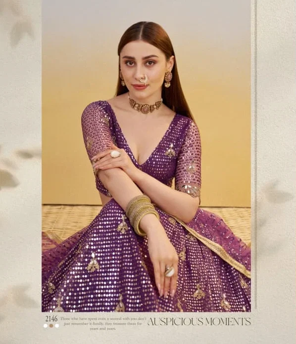 NF Kelaya vol 9 Butterfly Net With Thread and Sequence Work Lehenga Collection