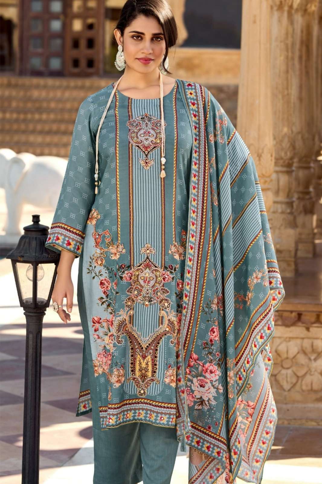 Amrutvela AT155 A to D Pure viscous Maslin digital print Pakistani Dress Collection 