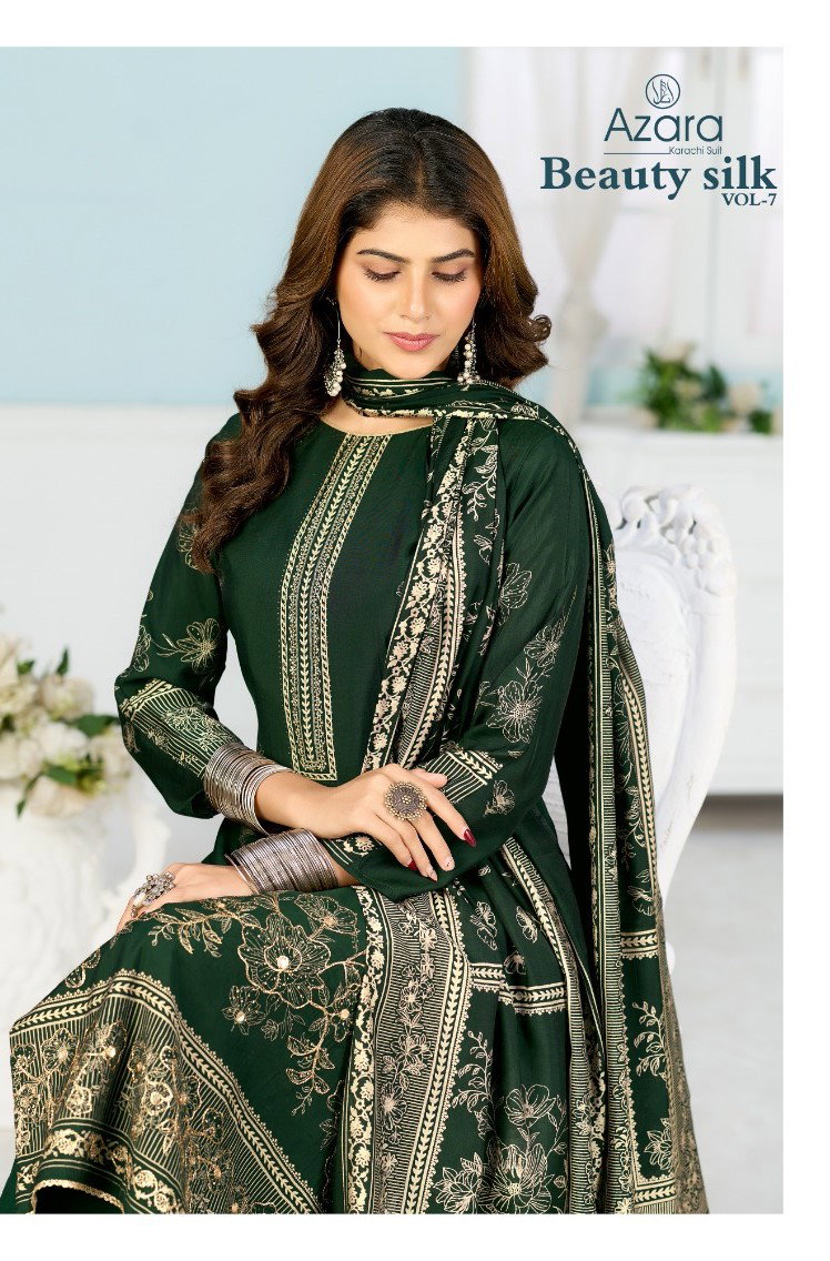 Radhika Azara Beauty Silk Vol 7 Modal Muslin Printed Dress Material
