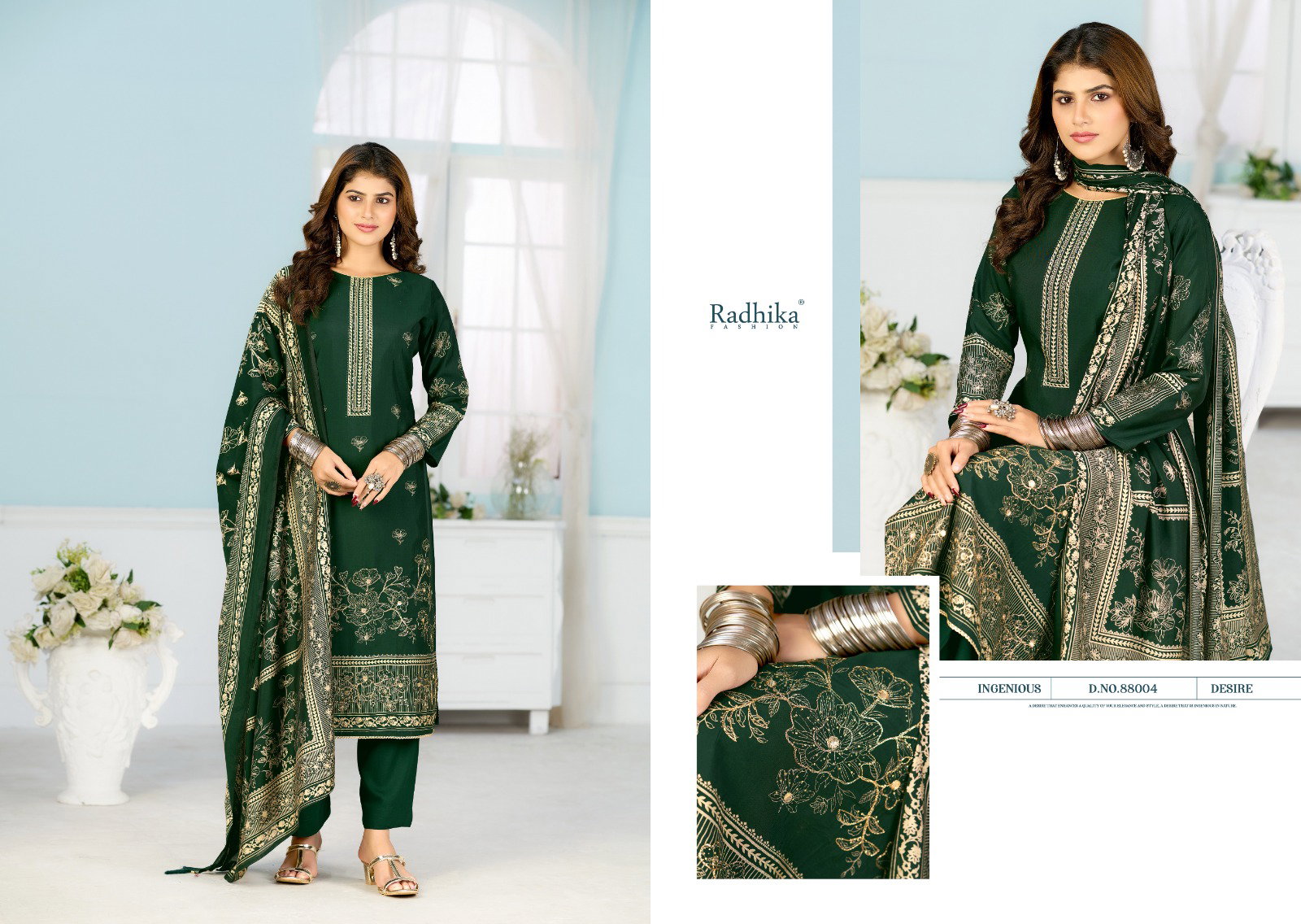 Radhika Azara Beauty Silk Vol 7 Modal Muslin Printed Dress Material