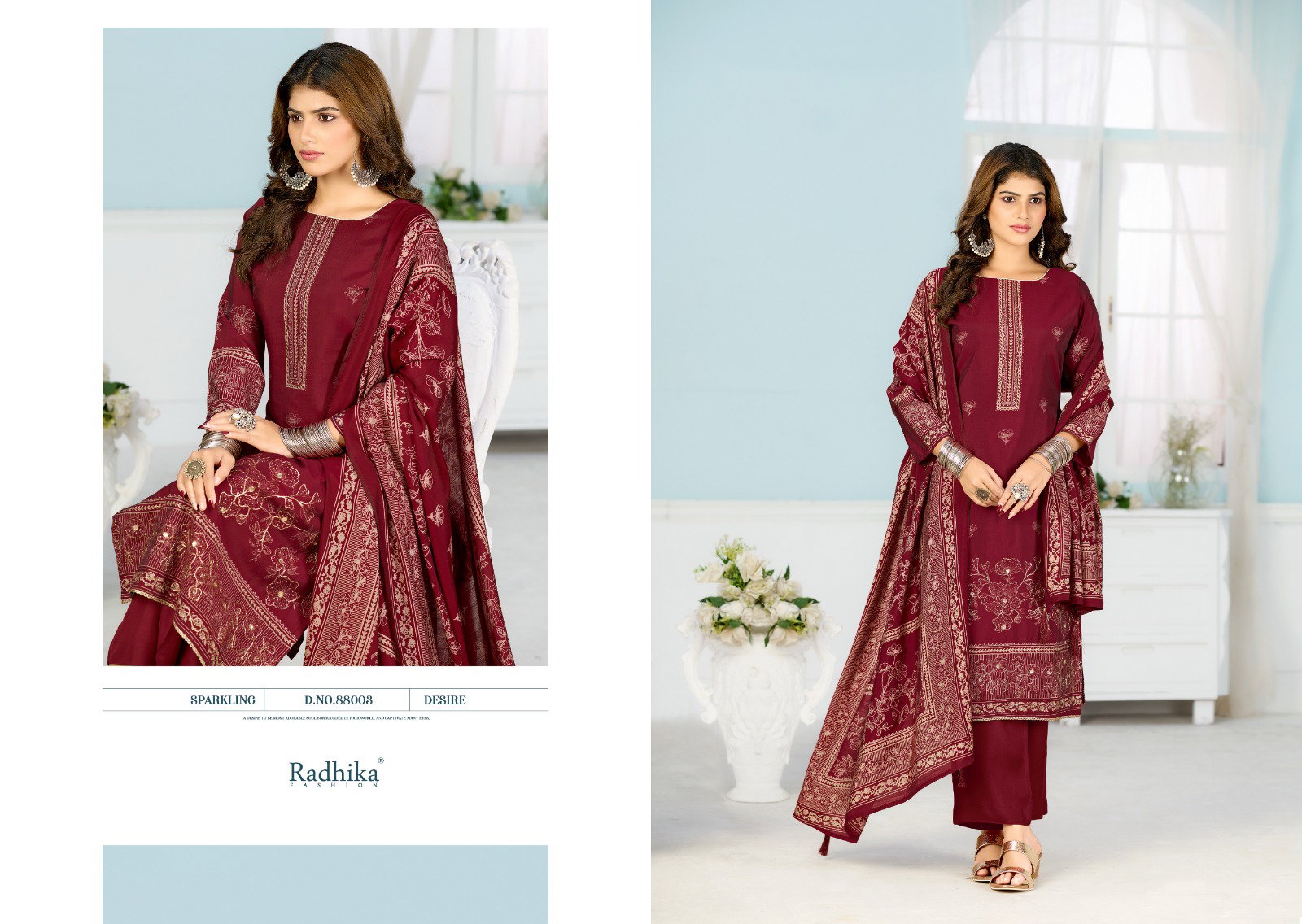 Radhika Azara Beauty Silk Vol 7 Modal Muslin Printed Dress Material