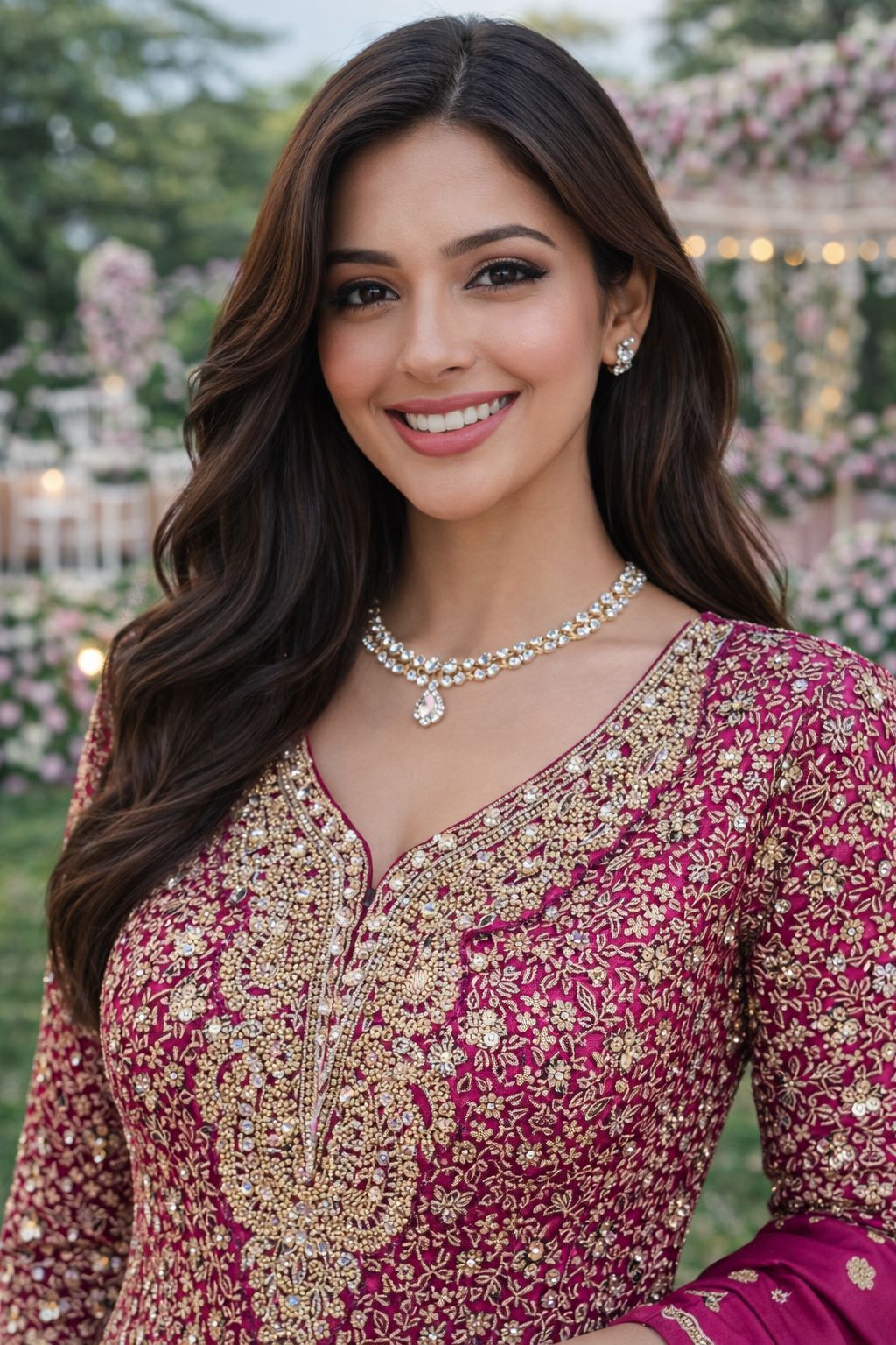 Mrudangi Fiza Georgette Embroidered Gown And Dupatta Collection