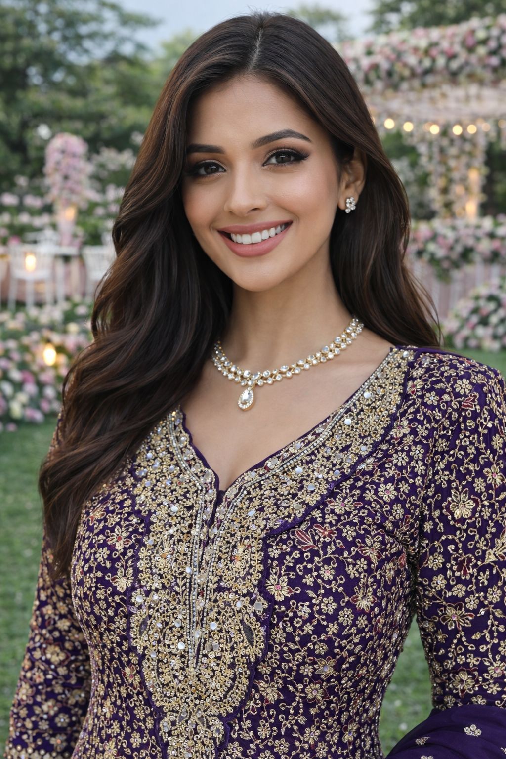 Mrudangi Fiza Georgette Embroidered Gown And Dupatta Collection