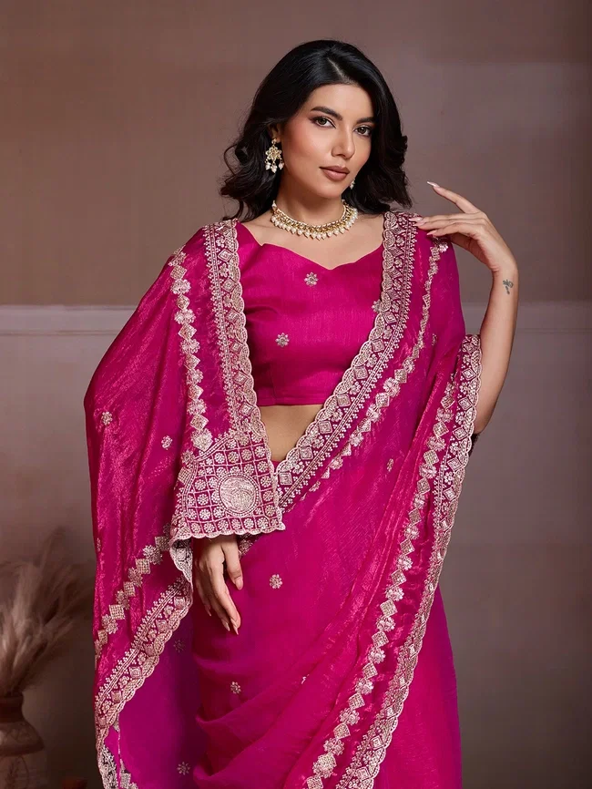 Viv Amruta Frendy Chiffon Sarees