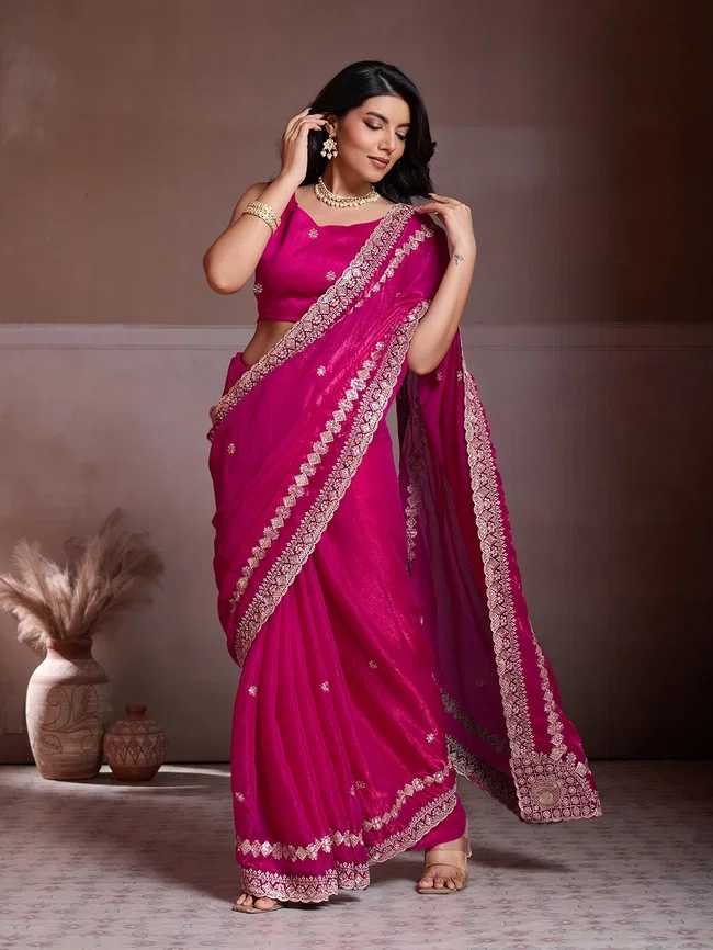 Viv Amruta Frendy Chiffon Sarees