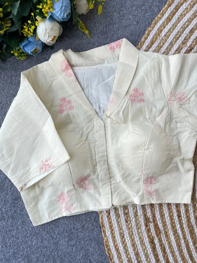 Ruh Khadi Collar Blouse Collection