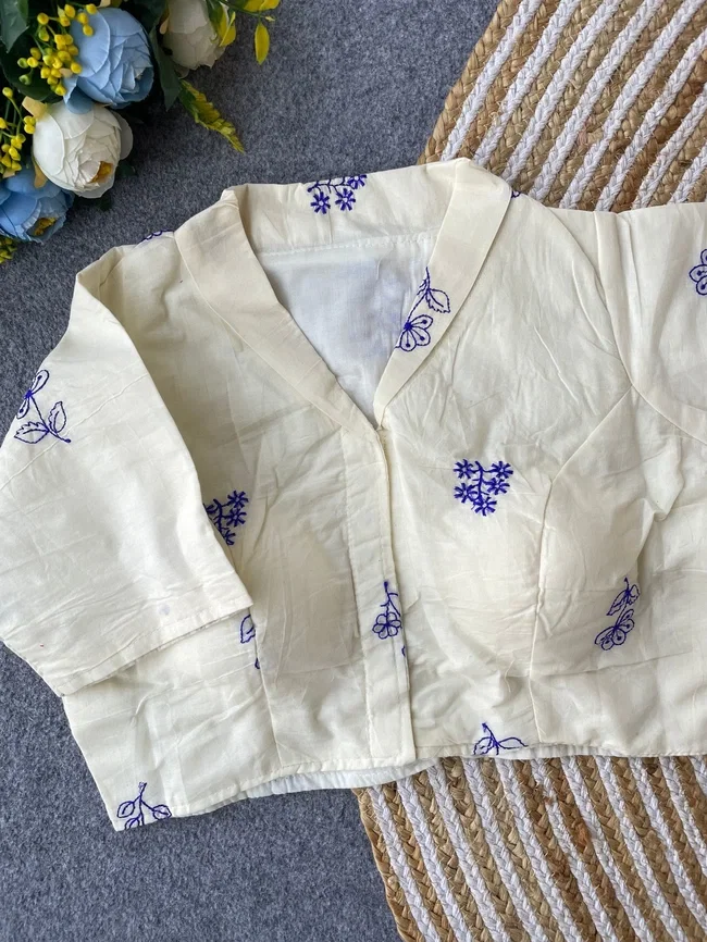 Ruh Khadi Collar Blouse Collection