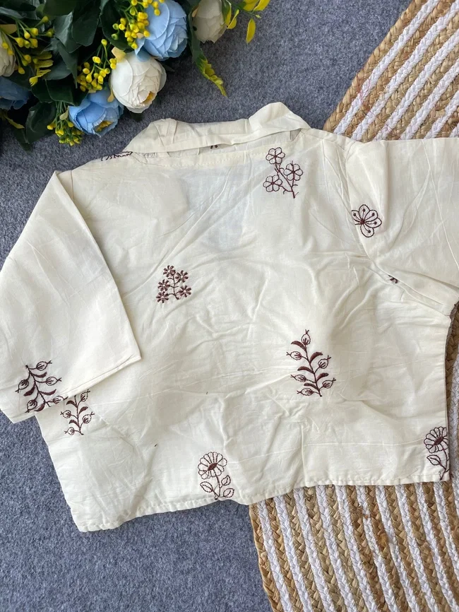 Ruh Khadi Collar Blouse Collection