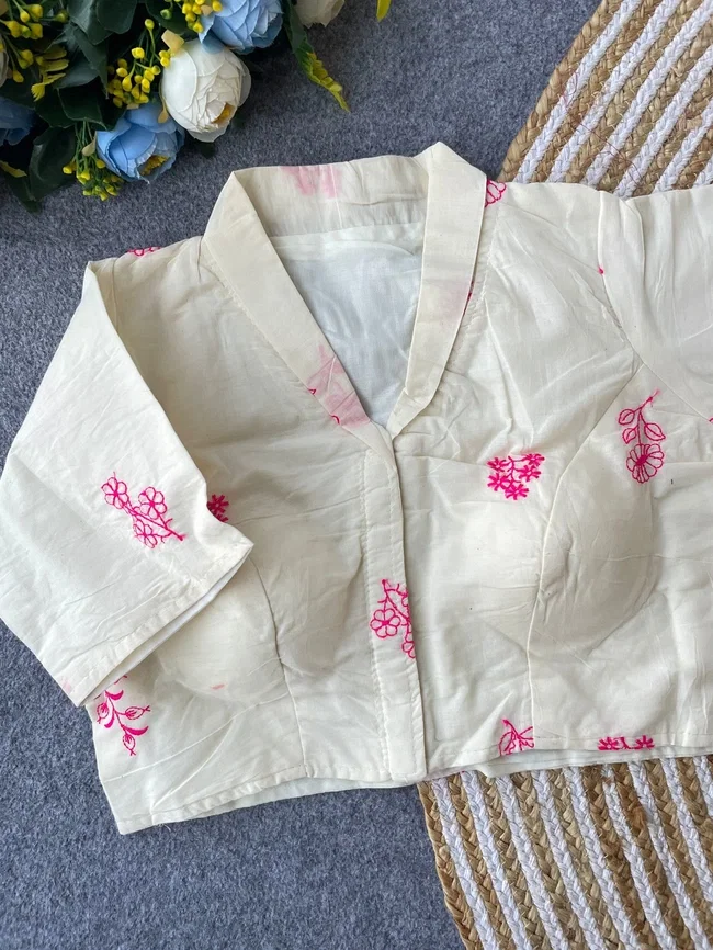 Ruh Khadi Collar Blouse Collection