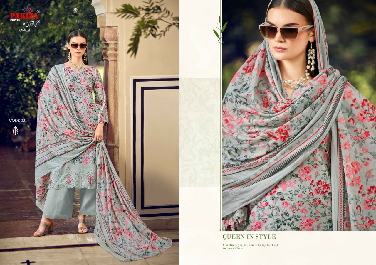 Pakiza Nawazish Vol 3 Lawn Cotton Printed Dress Material Collection
