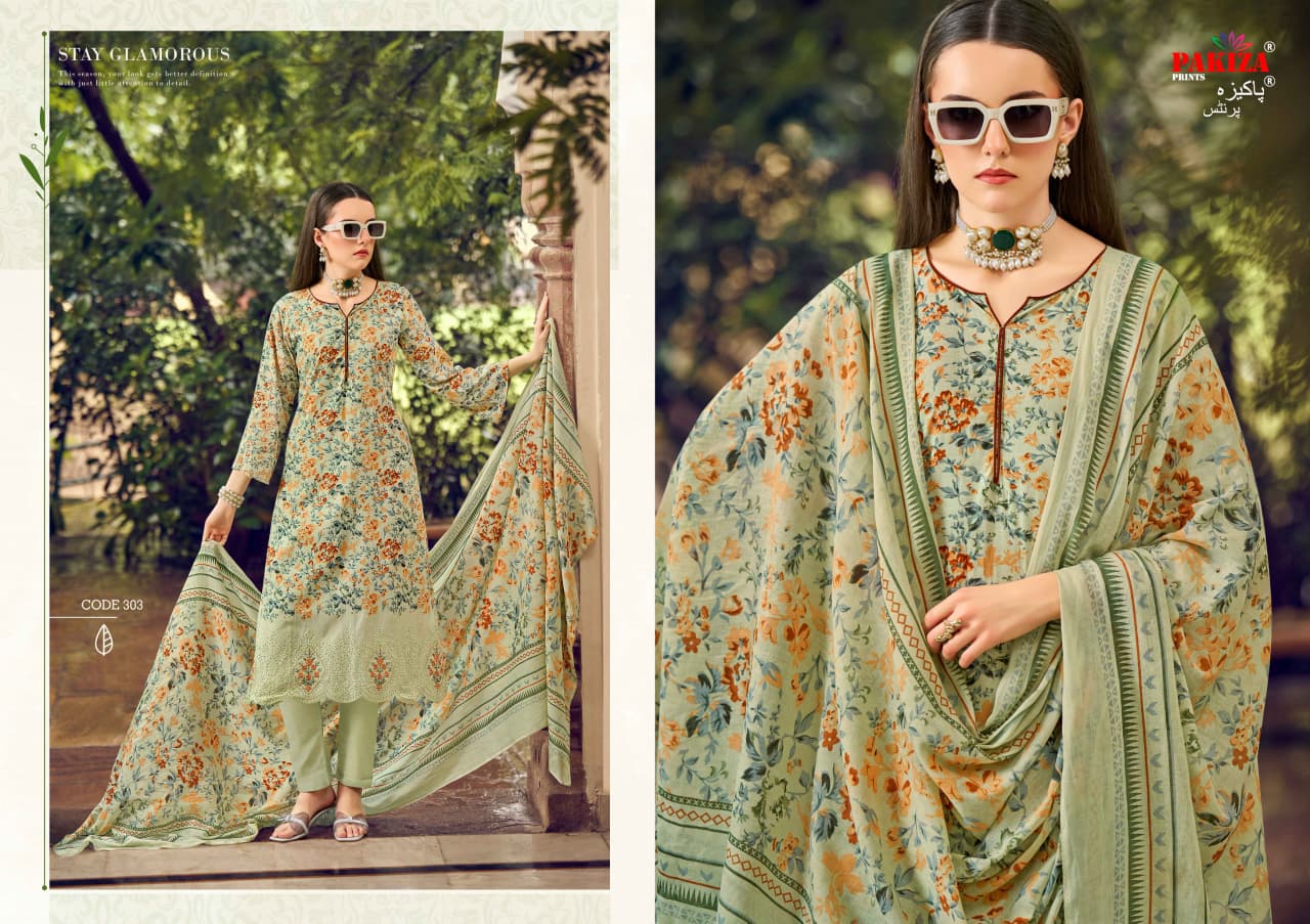 Pakiza Nawazish Vol 3 Lawn Cotton Printed Dress Material Collection