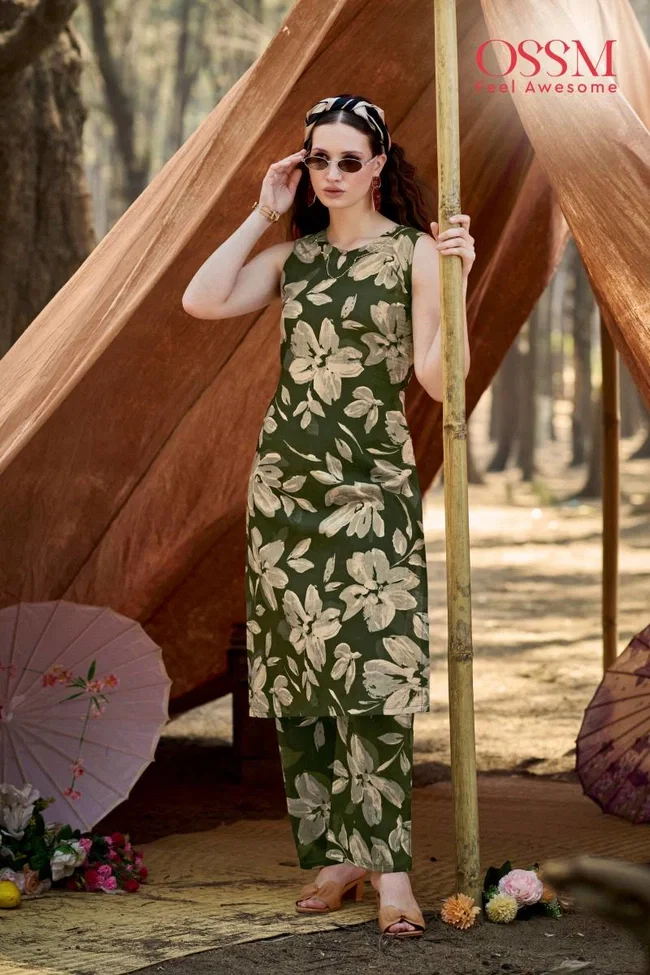 Ossm Summer Threads Vol 2 Cotton Printed Co Ord Set Collection