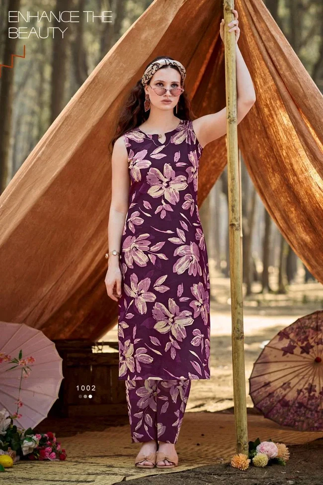 Ossm Summer Threads Vol 2 Cotton Printed Co Ord Set Collection