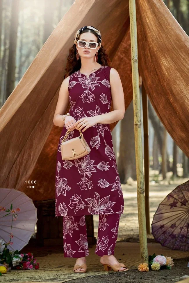 Ossm Summer Threads Vol 2 Cotton Printed Co Ord Set Collection